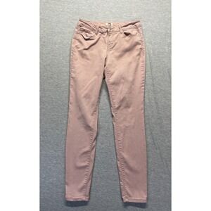 L.E.I. Jeans Womens 11 Light Pink Denim Stretch Skinny Leg Casual Streetwear